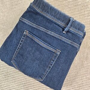 J. Jill Women 16R Dark Wash High Rise Straight Leg Denim Jeans